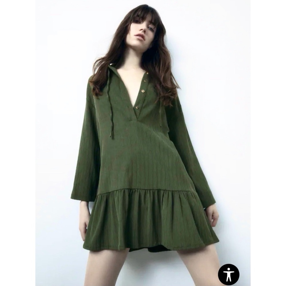 SOLD - ZARA hooded dress